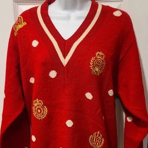 Vintage JH Collectibles Red Sweater